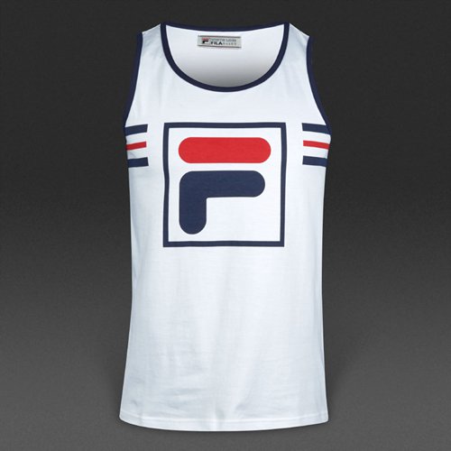 FILA Mondo F Box Prrinted Vest White / Peacoat for Men